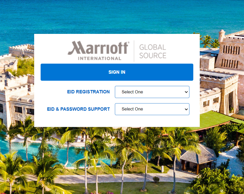 MGS - Marriott Global Source Login
